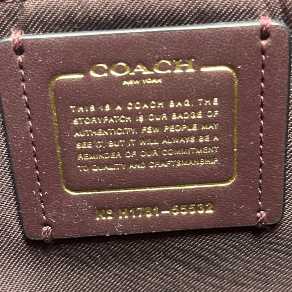 COACH 2017 Burgundy Kelsey Leather Crossbody To Satchel Convertible Bag 55532 - Picture 4 of 16